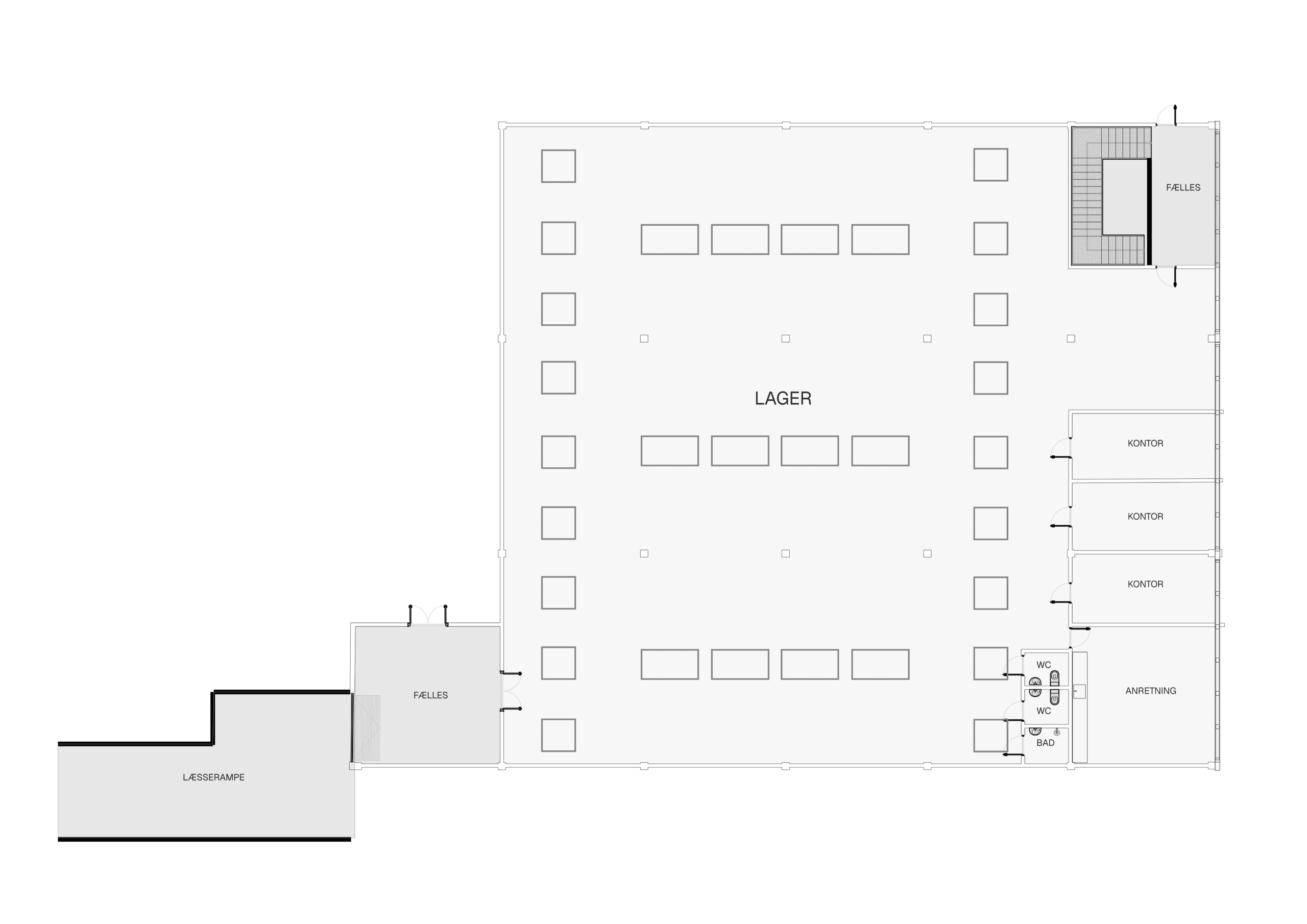 Første sal - 835 m²